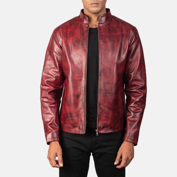 Alex Red Leather Jacket